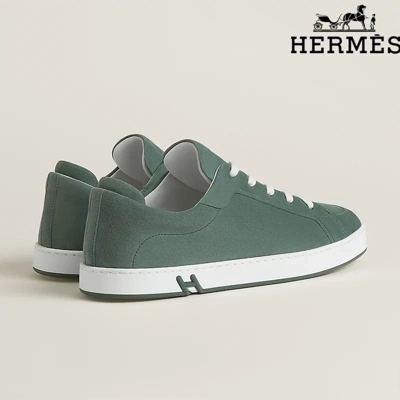 Herm¨¨s Green Suede Sneakers