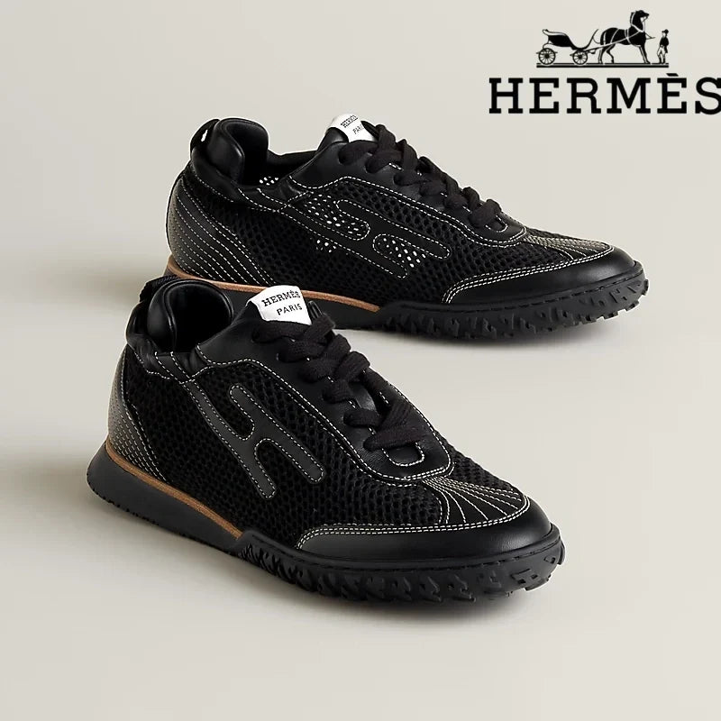 Herm¨¨s Jet Sneaker in Noir Black Mesh