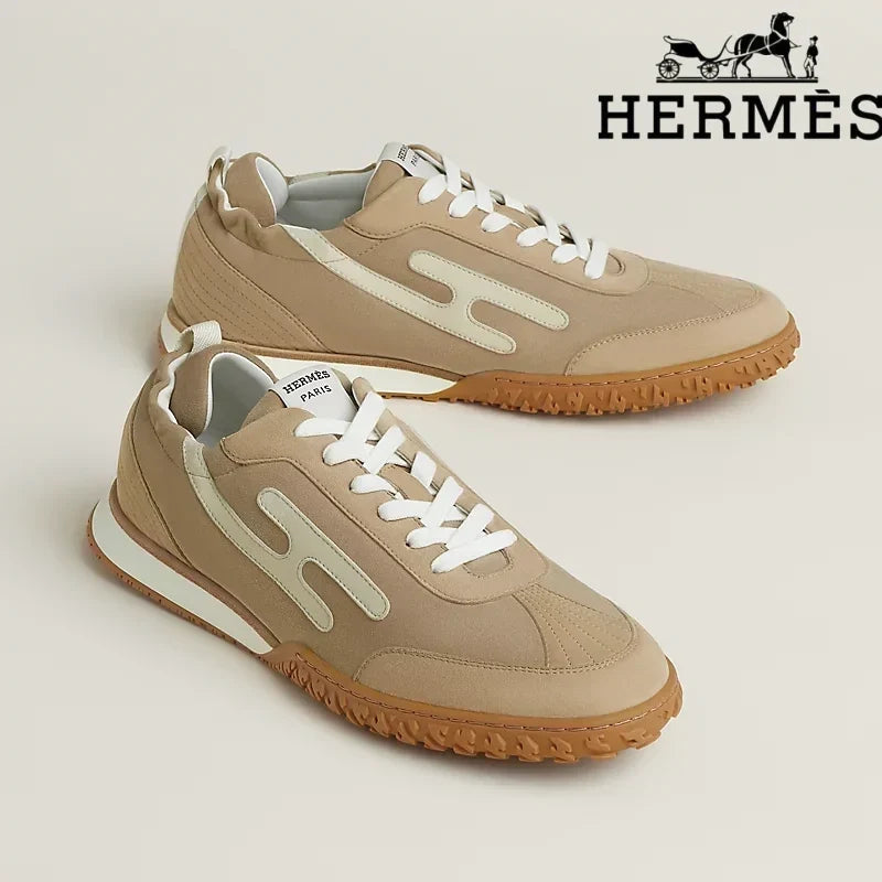 Herm¨¨s Jet Sneaker in Beige
