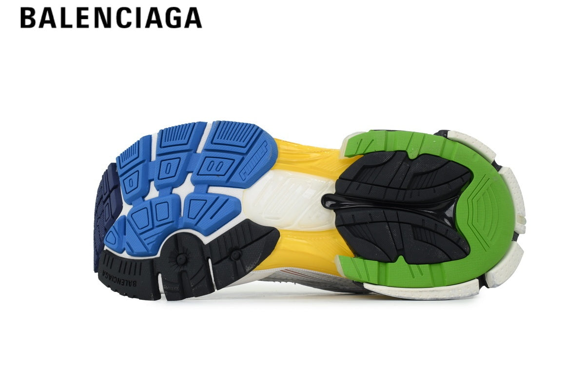 Balenciaga Runner Mid Sneaker ¡ª White Mesh & Multi-Color Synthetic Overlays