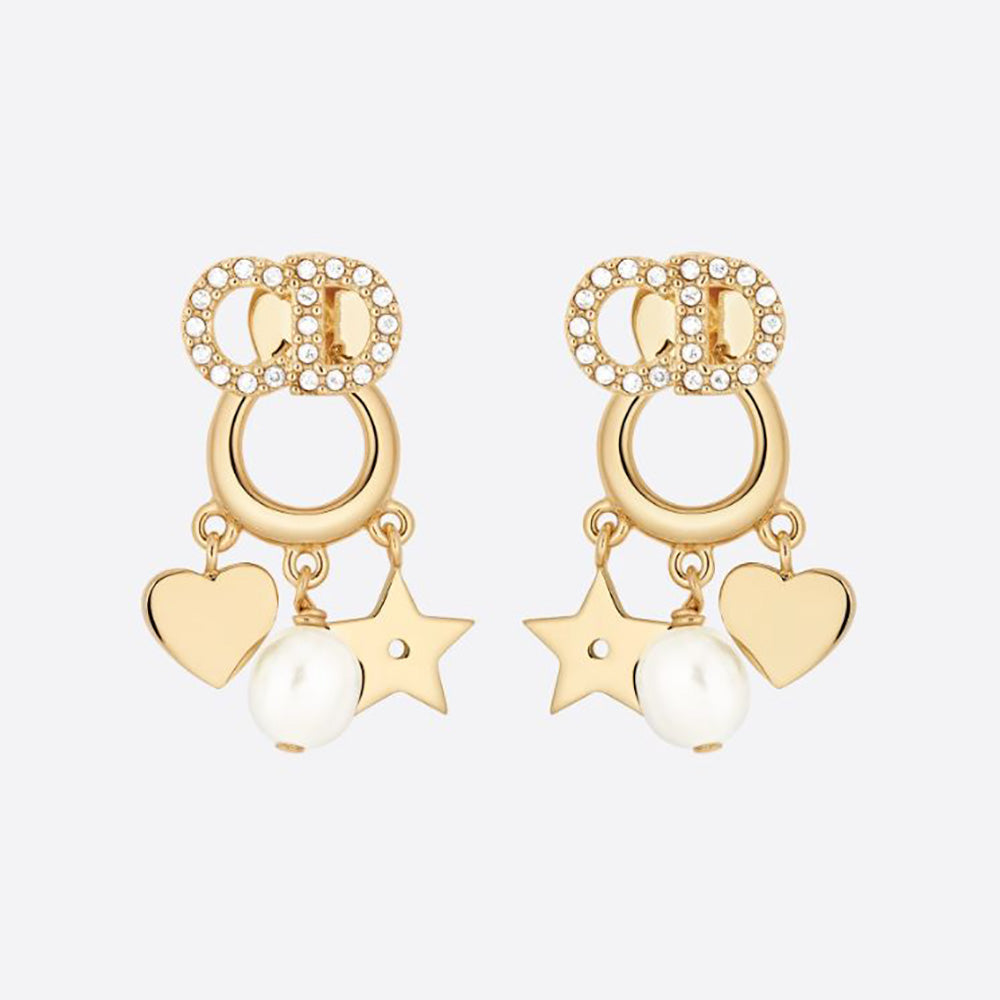 Dior Clair D Lune 18K Gold Earrings
