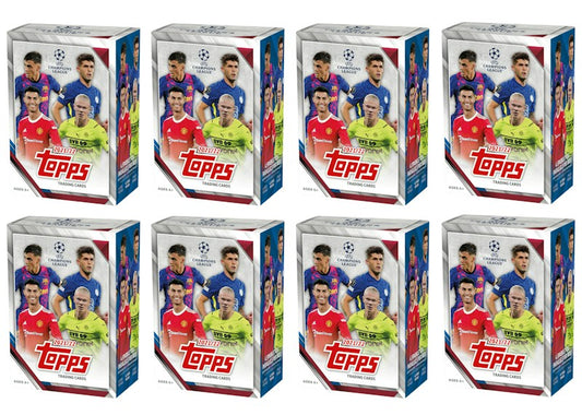 2021-22 Topps UEFA Champions League Collection Soccer Blaster Box 8x Lot
