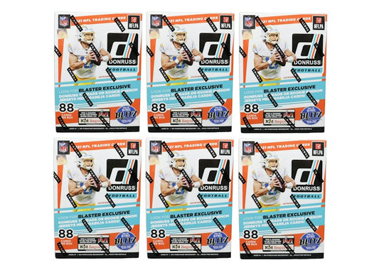 2021 Panini Donruss Football Blaster Box (Holo Parallel) 6x Lot