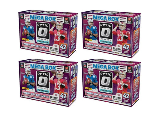 2023 Panini Donruss Optic Football Mega Box (Green Hyper Parallels) 4x Lot