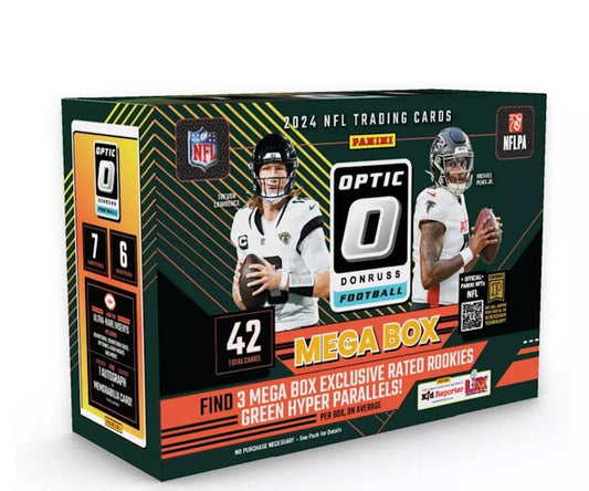 2024 Panini Optic Donruss NFL Football Mega Box (Green Hyper Parallel)