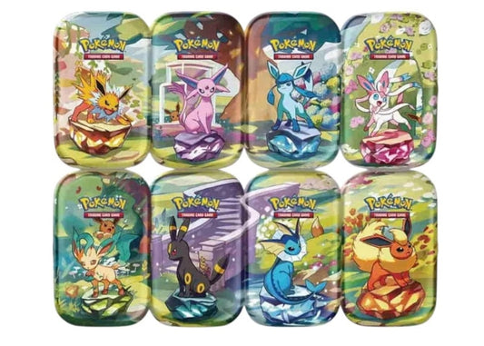 2025 Pok¨¦mon Scarlet & Violet Prismatic Evolutions 8 Tin Lot (Artwork May Vary)