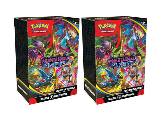 2025 Pok¨¦mon Mega Evolution Phantasmal Flames Booster Bundle 2x Lot