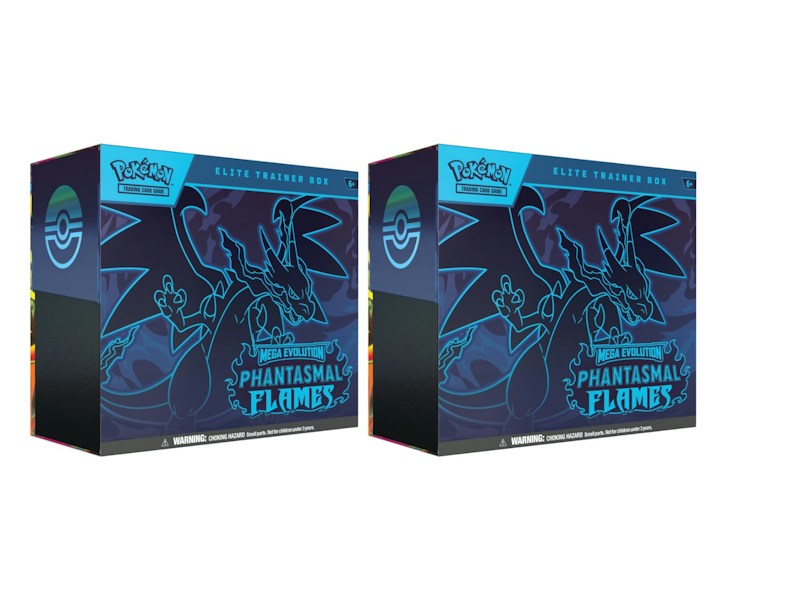 2025 Pok¨¦mon Mega Evolution Phantasmal Flames Elite Trainer Box 2x Lot