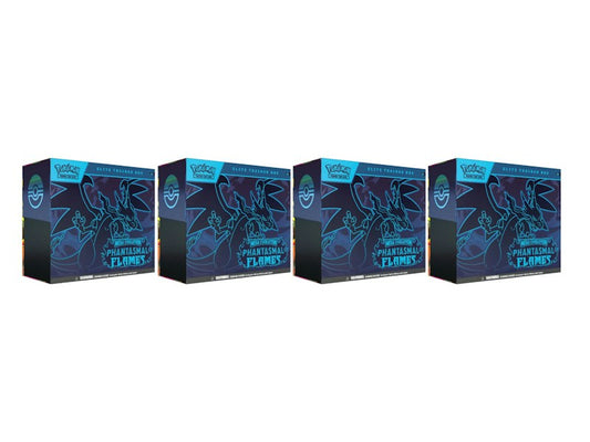 2025 Pok¨¦mon Mega Evolution Phantasmal Flames Elite Trainer Box 4x Lot