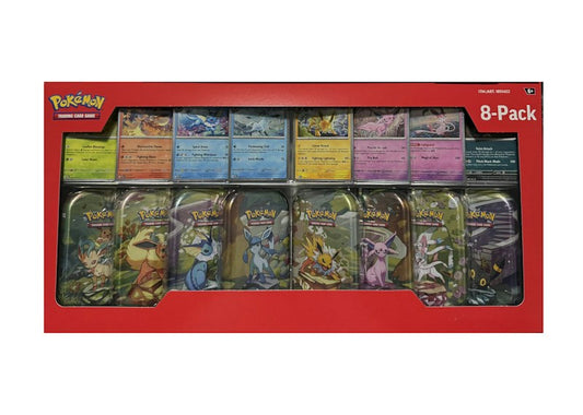 2025 Pok¨¦mon Prismatic Evolutions Mini Tins 8-Pack (Costco Exclusive)