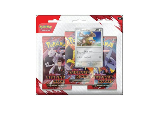 2025 Pok¨¦mon Scarlet & Violet Destined Rivals Kangaskhan 3 Pack Blister Pack