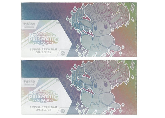 2025 Pok¨¦mon Scarlet & Violet Prismatic Evolutions Super Premium Collection 2x Lot