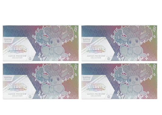 2025 Pok¨¦mon Scarlet & Violet Prismatic Evolutions Super Premium Collection 4x Lot