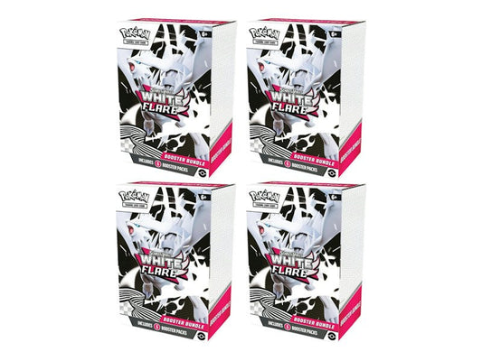 2025 Pok¨¦mon Scarlet & Violet White Flare Booster Bundle 4x Lot