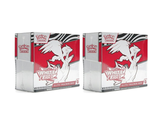 2025 Pok¨¦mon Scarlet & Violet White Flare Elite Trainer Box 2x Lot