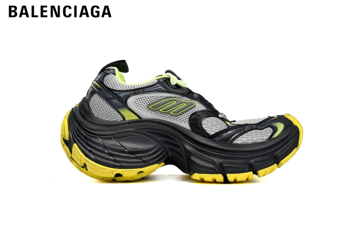 Balenciaga 10XL men's shoes  women sneakers ¡ª Grey / Black / Yellow