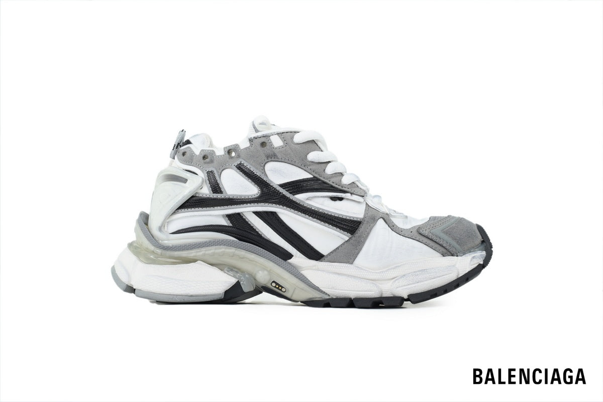 Balenciaga Runner men's shoes  women sneakers ¨C White, Black & Grey