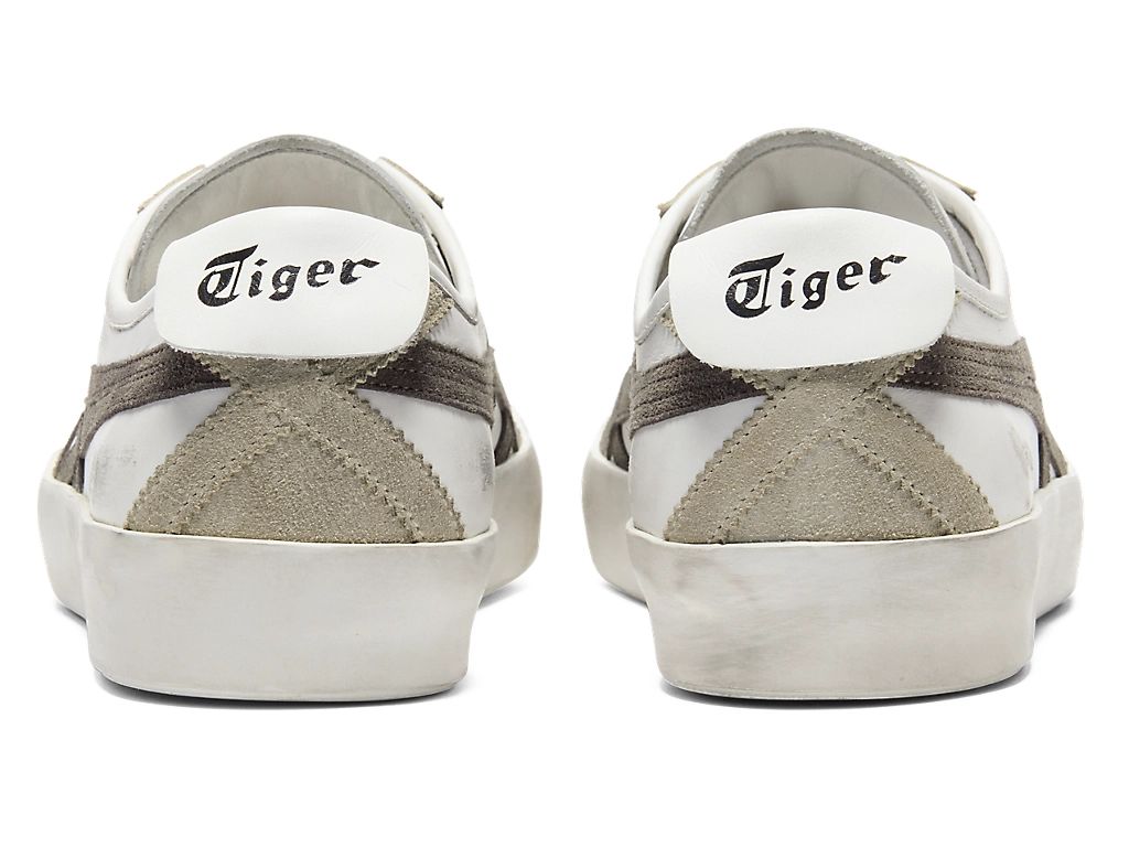 Onitsuka Tiger Mexico 66 Unisex Sneakers ¨C Vintage White Taupe Brown Stripe  running shoes women asics mens shoes