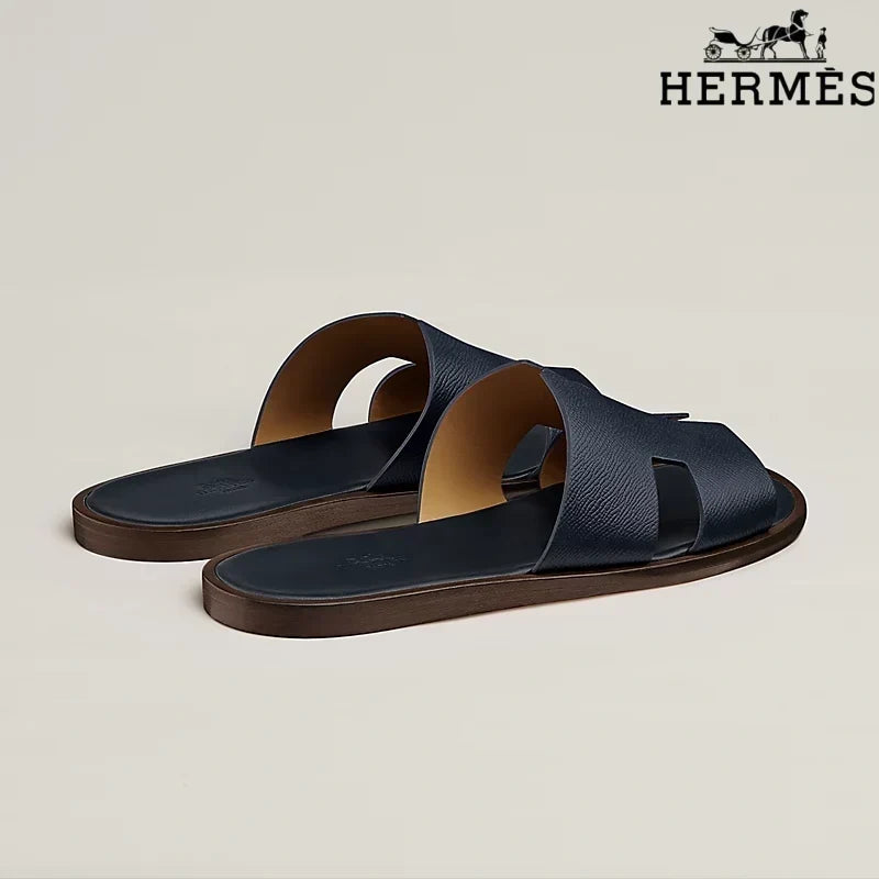 Herm¨¨s Oasis Taupe Block Heel Mule