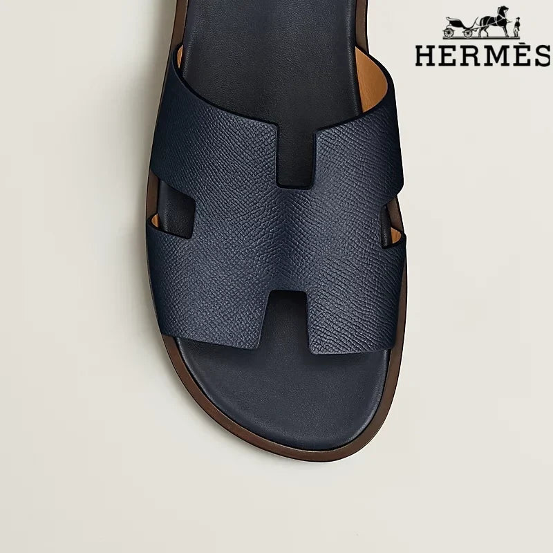 Herm¨¨s Oasis Taupe Block Heel Mule