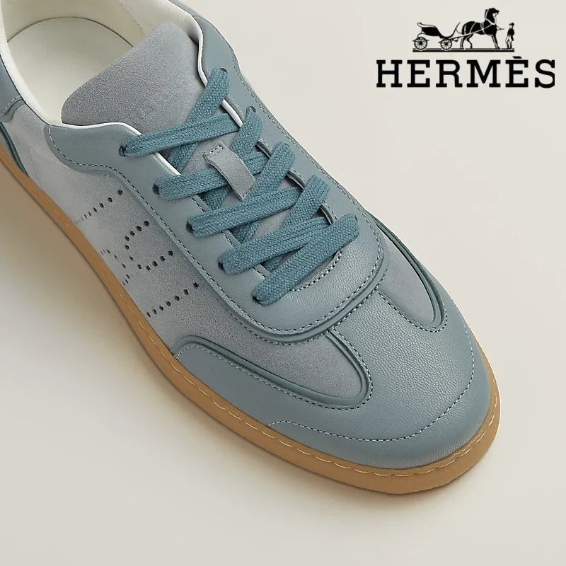 Herm¨¨s Boomerang Denim Blue Sneaker