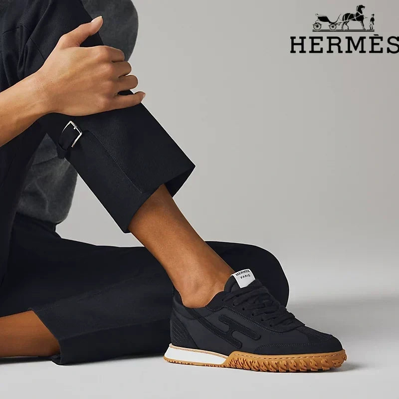 Herm¨¨s Black Bouncing Sneakers