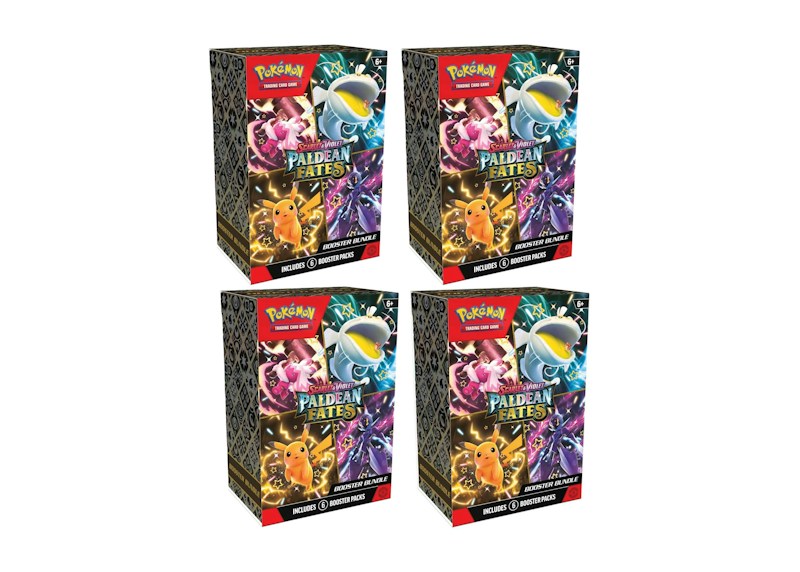 Pok¨¦mon Scarlet & Violet Paldean Fates Booster Bundle 4x Lot