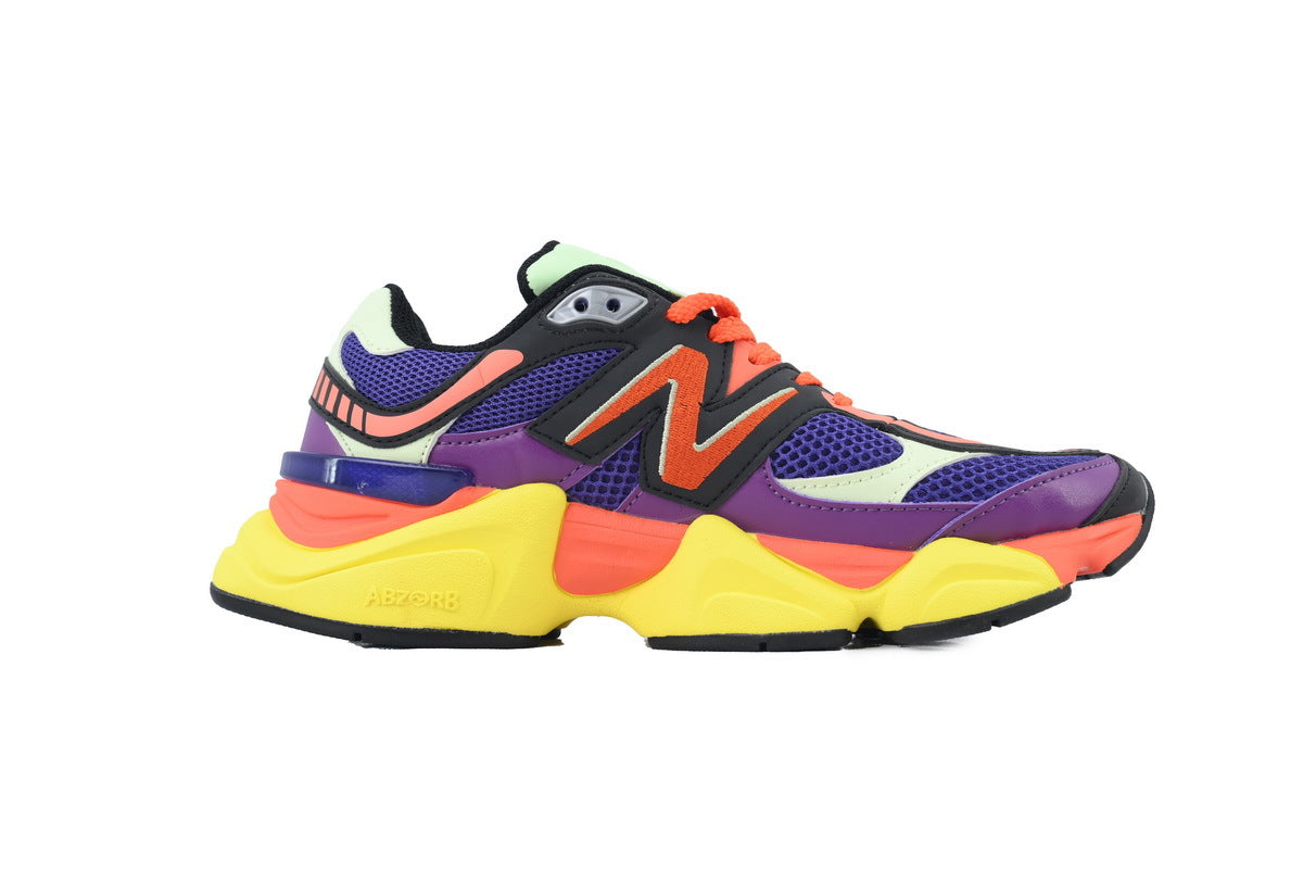 New Balance 9060 Women's & Men's Purple Multicolor Chunky Retro Sneakers
