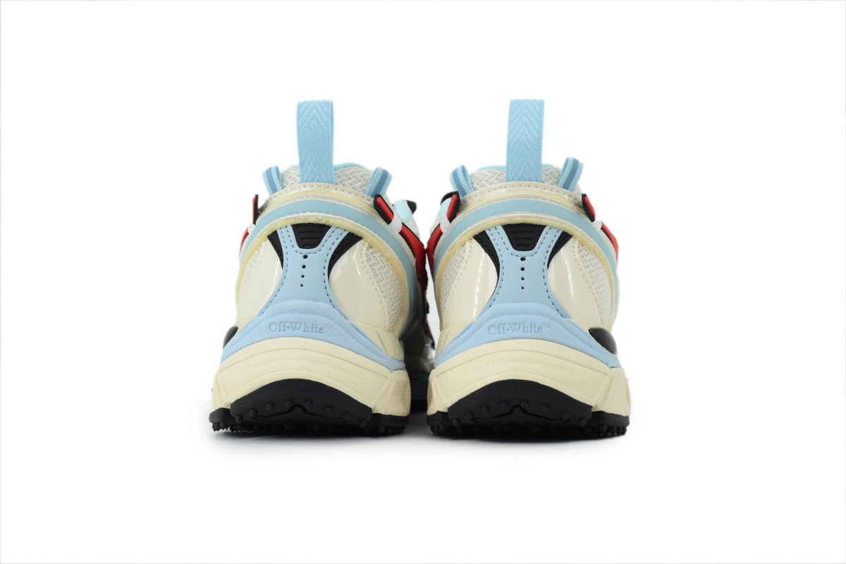 Off-White Be Right Back Women's Men's Cream, Pale Blue & Red Chunky Sneakers